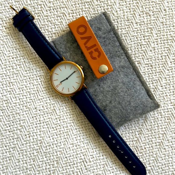 ⭐️HP 7.7 ⭐️{ARVO} Blue Time Sawyer Watch | Rose Gold